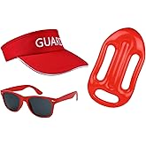 Matiniy 5 Pcs Guard Costume Set Include Guard Hat Sunglasses Fanny Pack Whistle with Lanyard for Men Women Party Dress Up