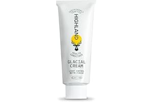 Highland Glacial Cream - Versatile hair styling cream that smooths, de-frizzes, texturizes & boosts curls. Natural, plant-derived, & made for all hair types. (2.5 oz)