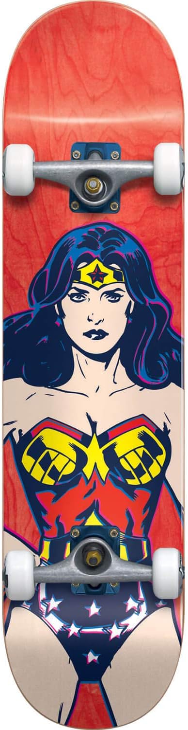 Almost Skateboards Wonder Woman Colors Mini Complete Skateboard - 7.37" x 31.1"