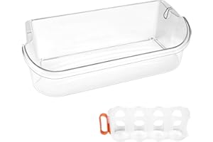 MTZUL 241505501 Refrigerator Door Shelf Bin Compatible With Frigidaire Door Shelf Bin Replacement Parts PS976749, AP3768947, 241808231, 241808210 Frigidaire replacement door shelf