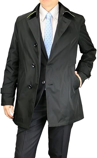 Amazon United Gold スプリングコート メンズ ビジネスコート シングルトレンチ 軽量 着脱ライナー コート ジャケット 通販