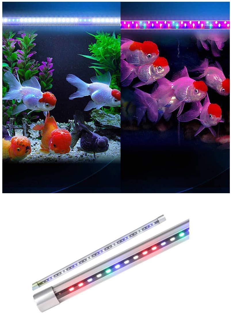 DESPACITO® 36 LED Aquarium Submersible Light for Fish Tank, Decorative Waterproof Crystal Glass Strip Lighting Lamp, Suitable for Fresh and Salt Water (Multicolor, LD-60)
