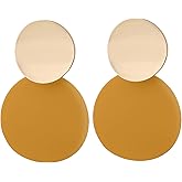 Vine Gems Women's Gold Dangle Earrings, 1.75 in, Copper Alloy