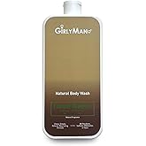 GirlyMan Natural Body Wash - Made with Olive Oil & Aloe Extract, No Artificial Fragrance, PH Balanced, Gentle Formula, Nourishing Ingredients, Family Owned (Rosemary Tea Tree)