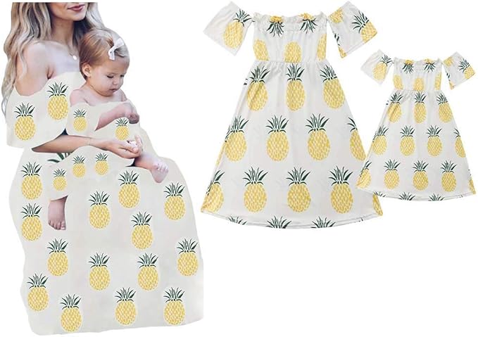 mommy and me pineapple dress