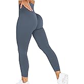 YEOREO Women Workout Leggings Seamless High Waisted Contour Yoga Pants… Navy