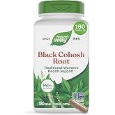 Nature's Way Herbs Black Cohosh Root Capsules, Vegan, 180 Count | Traditional Women&rsquo;s Herbal Supplement*, Cimicifuga Racemosa Root, Non-GMO Project Verified, Vegan Capsules