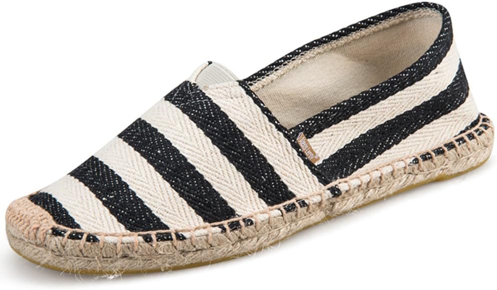 Alexis Leroy Men's Fashion Casual Canvas Slip on Flat Espadrilles