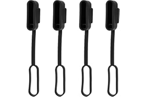 4pcs 5 Pin Flat Trailer Wiring Harness Connector Dust Cover, Waterproof Dust-Proof Rubber 5 Pin Trailer Parts Harness Plug Pr