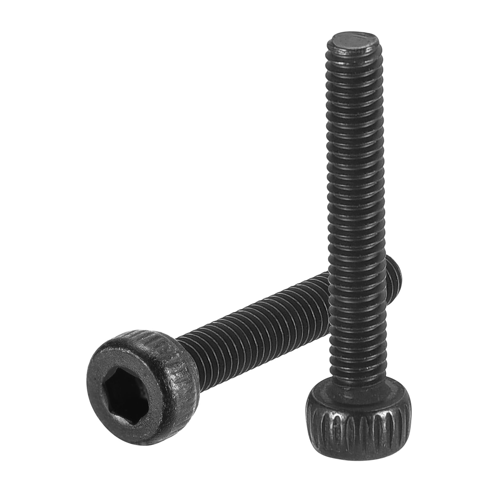 uxcell Hex Socket Bolts (M2.5-0.45x16), Grade 12.9 Carbon Steel Hex Socket Drive Screws, Black, 50 Pcs