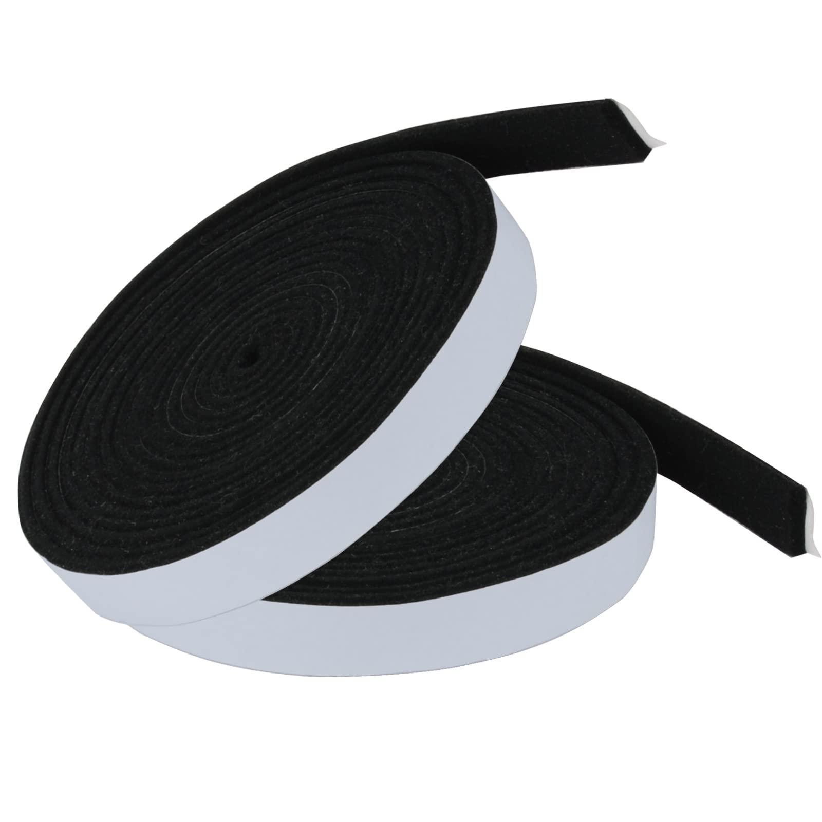 Carkio 2Pack 1/2" x 1/8" 15Feet Smoker Gasket Seals, High Temp Grill Gasket Self Stick Felt, High Heat Smoker BBQ Gasket Fireproof Tape, Grill Gasket Seal Tape for Smokers BBQ Lid