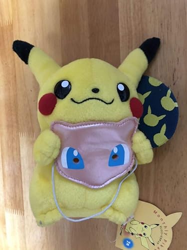 Amazon ポケモン マンスリーピカチュウ 05年 7月 ポケモンセンターぬいぐるみ うちわとミュウのお面 ぬいぐるみ ホビー