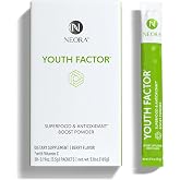 NEORA - Youth Factor Superfood Boost Powder - 30 Packets | Superfood Blend, Fruit &amp; Vegetable Powders, Single-Serve Packets, Supports Hair, Skin &amp; Nails, Daily Wellness Routine