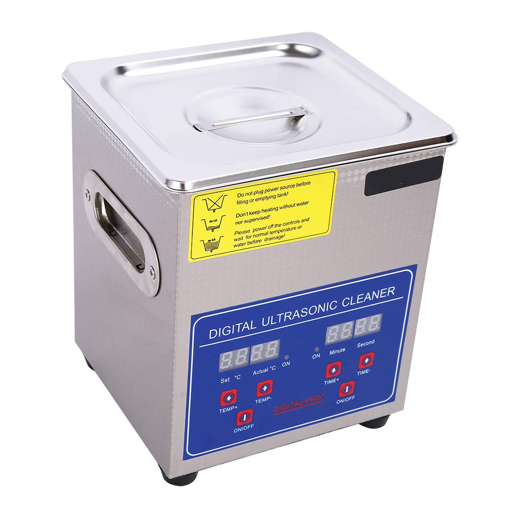Ultrasonic Cleaner Machine, 2L Digital Ultrasonic Cleaner with Lid and Basket for