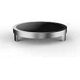 Plexity Labs UFO Tops Astral Axis Spinning Top Base - Low Friction Concave Glass and Aluminum Docking Station Bottom Side - 3 1/4 Inch