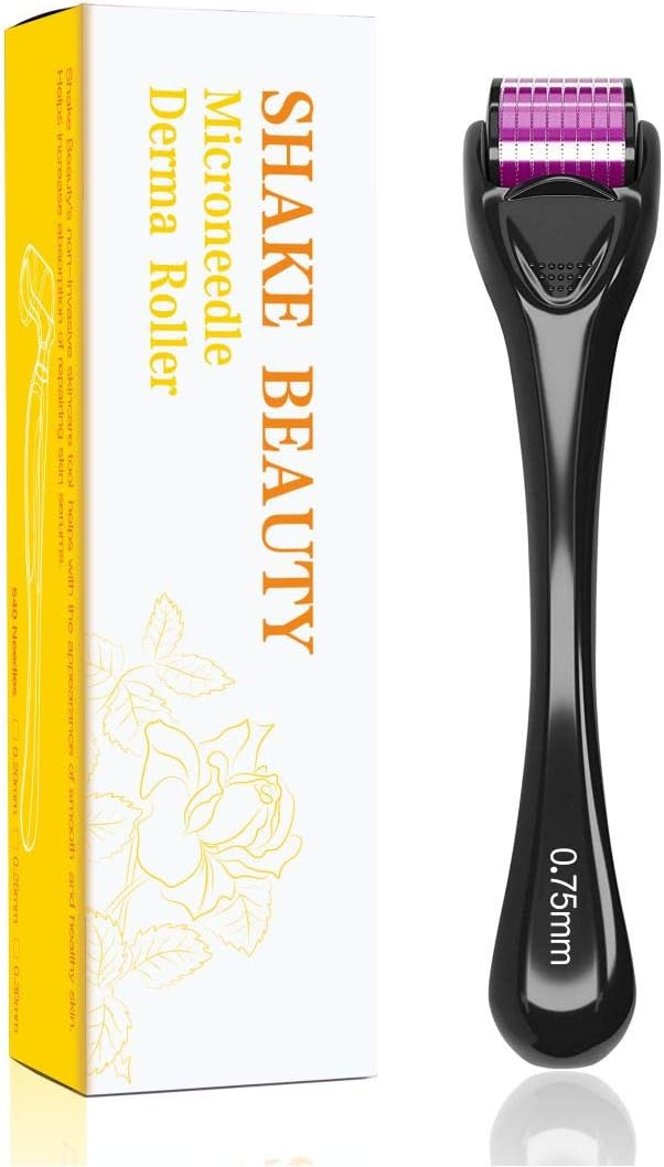 Derma Roller 540 Titanium Microneedling Roller Micro Needle .25mm Cosmetic Microdermabrasion Tool For Face