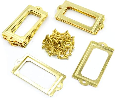 Spzcdza 26pack 70x33mm Office Library File Drawer Cabinet Card Tag