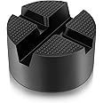 DEDC Jack Rubber Pad, Universal X-Slot Jack Pad Rubber, Disk Floor Jack Adapter, Pinch Weld Side Jack Pad, Frame Rail Protect