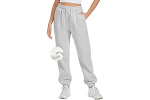 ATHMILE Sweatpants Women Joggers with Pockets Fleece Lined Lounge Yoga Pants
