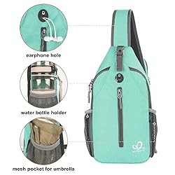 WATERFLY Crossbody Sling Backpack Sling Bag Travel