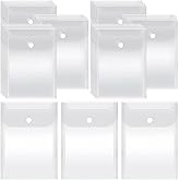 Vmiapxo 40 Pack Stamp and Die Storage Pockets, Reusable Small Plastic Envelopes Waterproof Sticker Organizer Receipt Holder Photo Storage Folders (5" x 7")