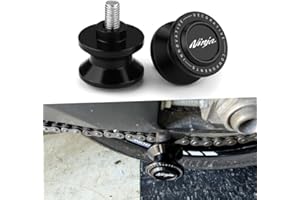 SUPER VICI 8MM Swingarm Spools Fit For Ninja 400 650 1000SX ZX-6R ZX-10R ZX-25R 2023 2024 2025 Rear Frame Stand NINJA 400 650 Swingarm Spools Frame Sliders ZX6R Accessory ZX10R Accessories BK
