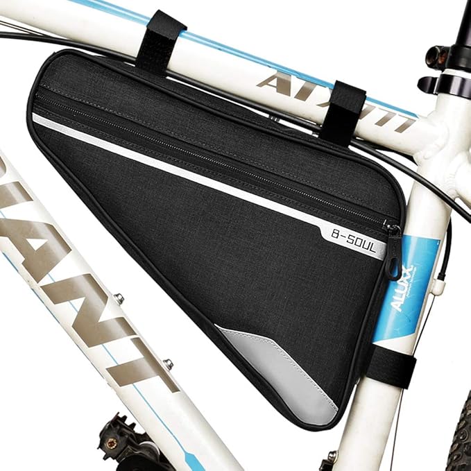 ZUKKA Bike Handlebar Bag,Bike Triangle Frame Bag,Adjustable Waterproof