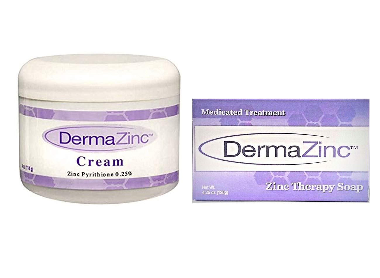 DermaZinc Cream & Zinc Therapy Bar Soap Skin Duo Beauty