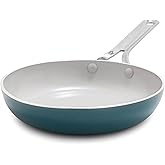 GreenPan Nova 8" Frying Pan Skillet, Oprah’s Favorite Things 2024, Ceramic Nonstick Cookware, PFAS Free, Toxin-Free, Induction Suitable, Dishwasher & Oven Safe, Durable, Easy Clean, Deep Teal