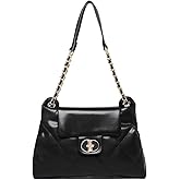 Stylish Quilted Shoulder Bag for Women Crossbody Purse with Secure Lock Closure Trendy Wallet Handbag