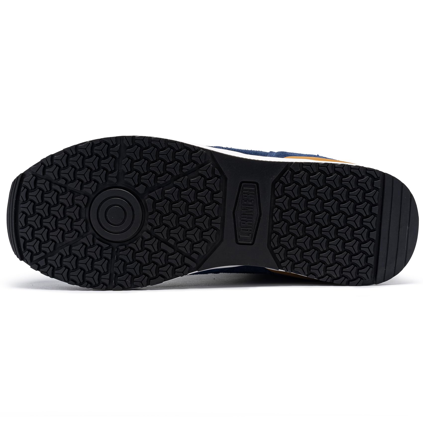 LARNMERN PRO Arbeitsschuhe Herren Sicherheitsschuhe Herren Arbeitsschuhe mit Stahlkappe Leicht SRC rutschfest Sportlich Schutzschuhe Saphirblau Größe 44 EU 5
