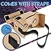 D-scope Pro(TM) Google Cardboard Kit 45mm Focal Length with Magnet Washer with Printed Instructions 3d HQ Virtual Reality