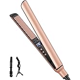 Mini Flat Iron, Ceramic Mini Hair Straightener for Short Hair, Curls Bangs, Small Flat Irons Dual Voltage for Travel, Shinier & Smooth