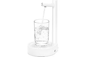 Water Dispenser for 5 Gallon Bottle, Femicgal Desktop Water Bottle Dispenser Detachable, Rechargeable Bedside Water Dispenser, Auto Shut-Off, 7 Levels Quantitative, for Bedroom Home Office Camping