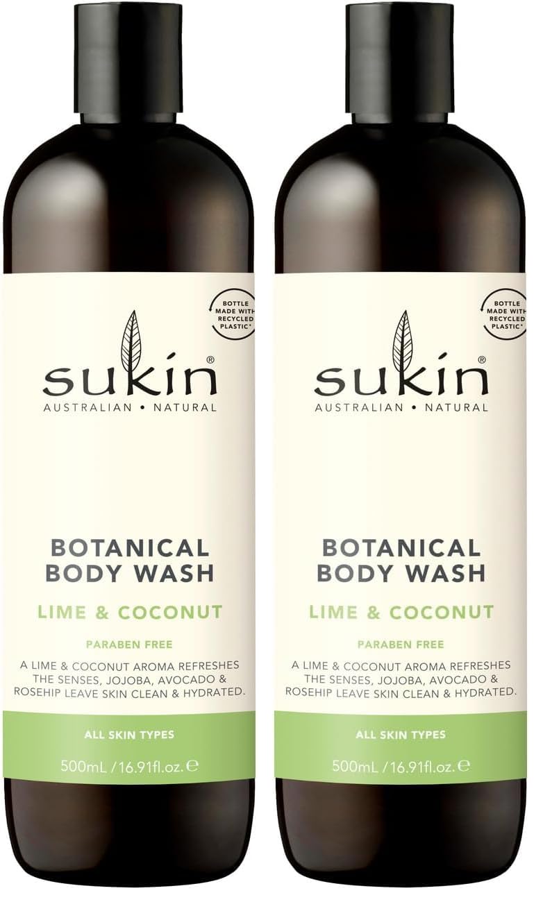 Lime & Coconut Botanical Body Wash (Pack of 2)