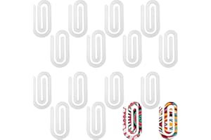 16pcs Jumbo Sublimation Paper Clips, 4x2in Sublimation Blanks Acrylic Paper Clips Personalized Office Paperclips for Home, Gi