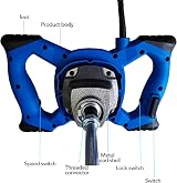 Banas 2600W Electric Paddle Plaster Mixer 240V 6 Gear Speed Stirrer view 4