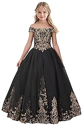 Tulle Flower Girl Dress for Wedding Sparkly