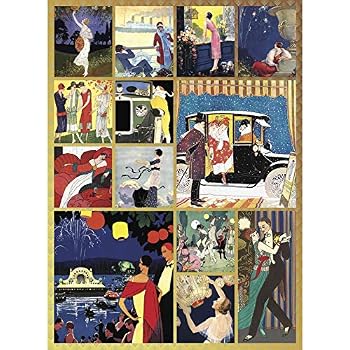 Art Deco Days 1000 Piece Jigsaw Puzzle For Adults - 27x20 Inch Finished Size, Made In USA - View #4