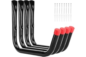 Vahodegn Heavy Duty Garage Storage Hooks,15Inch Jumbo Arm Kayak Wall Hangers 100 LB Capacity, Steel Canoe Rack for Outdoor or