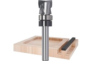 Solid Carbide Spiral Flush Trim Router Bits, 2+2 Compression Flutes, Clearing & Pattern Router Bit, Top Bearing Template Rout