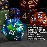 QMay DND Dice Set 25x7 175pcs Polyhedral Dice with Bag 7-Dice Sets view 3