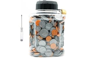 THYGGZJBS Locking Digital Coin Bank Savings Jar - Large Coin Bank for Adults Boys with LCD Counter,Great Coin Counter Bank Money Counting Jar with Total Amount Displayed,Designed for All US Coins