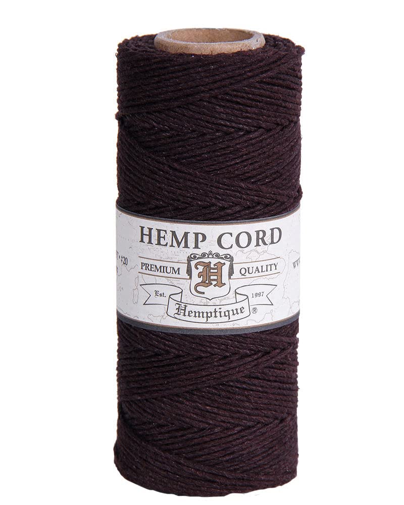 Hemptique Hemp Cord Spool Chocolate Brown