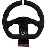 GAM Steering Wheel Sport D-Shape With Hub Adapter For SXS UTV Fits Can am X3 Polaris RZR Lethear Alacantara (Alcantara)