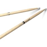 ProMark Drum Sticks - Classic Attack 5B Shira Kashi Oak Drumsticks, Oval Nylon Tip, One Pair