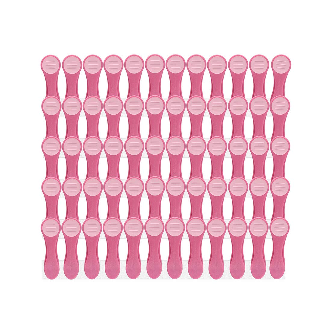 60 clothes pegs in glitter design for delicate laundry with soft grip, latest staple technology with compression springs, durable and sustainable, light lilac with glitter particles