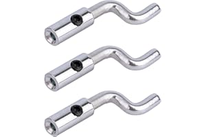 3pcs Z Bend Throttle Cable Ends, Universal Adjustable Z Head Wire Stop Kit Fittings for Lawn Mower Go Kart Mini Bike & Brake 