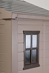 Keter Factor Outdoor Plastic Garden Storage Shed Beige 255 x 256.5 x 243 cm view 7