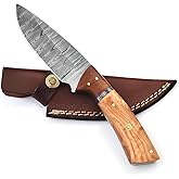 POLO CRAFT Custom Handmade Fixed Blade Hunting Knife - 9 Inch hand Forged Full Tang Knives For Hunting, Outdoor Camping, Hiking, Fishing, Bushcraft Knives With Leather Sheath. (Predator Hunter Knife)